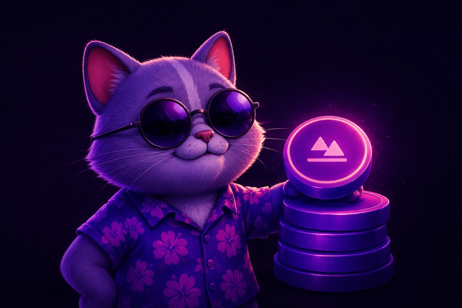 Tahoe mascot with a stack of credit coins